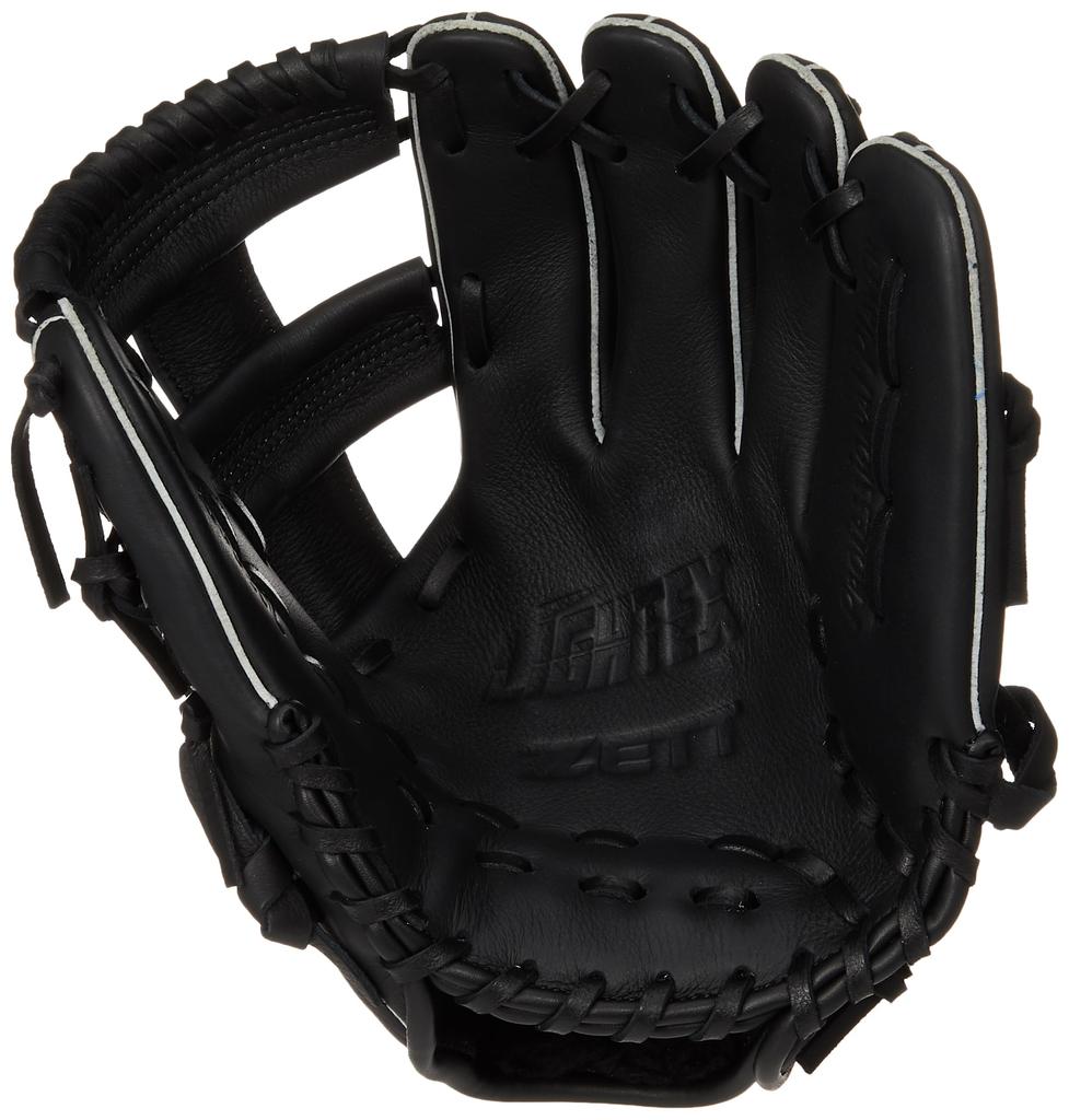 ZETT Litex Black BSGB3920L Baseball/Softball Glove, Right-Handed Throw, (1900),