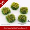 Miniature Grass Tufts for Sand Table Models - Wild Scenery Vegetation & Flower Clusters