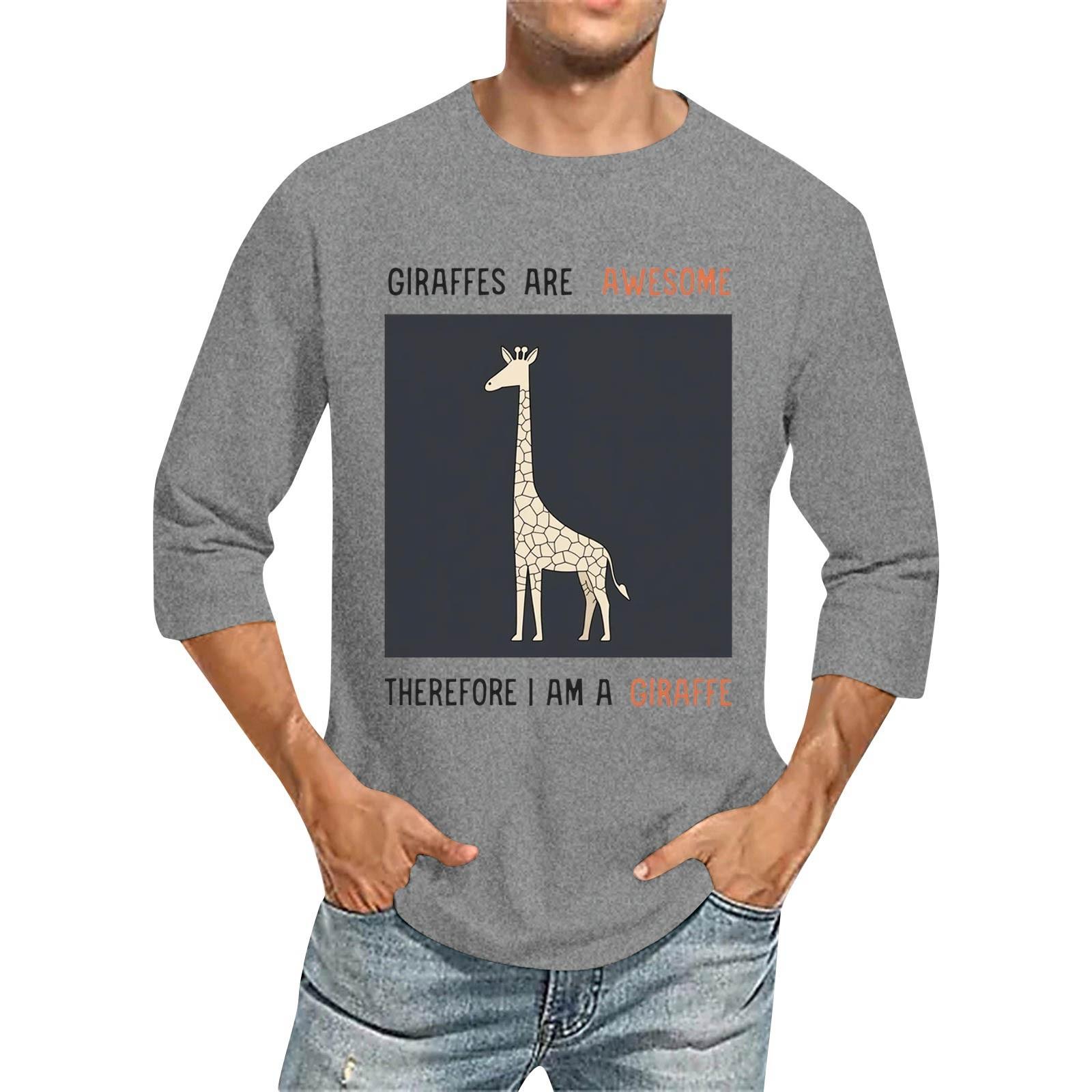 

Мужская повседневная модная футболка с круглым вырезом и рукавом три четверти XXL