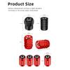4Pcs Metal Car Wheel Tire Valve Caps Air Stem Covers For Honda Civic FIT Accord Prelude CRV 5th City CRZ CRX Jazz HRV Insight