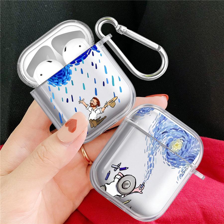 Van Gogh Fashion Clear Earphone Cases Cover Case For Airpods Pro2 2 3 1 Pro 4 Pro3