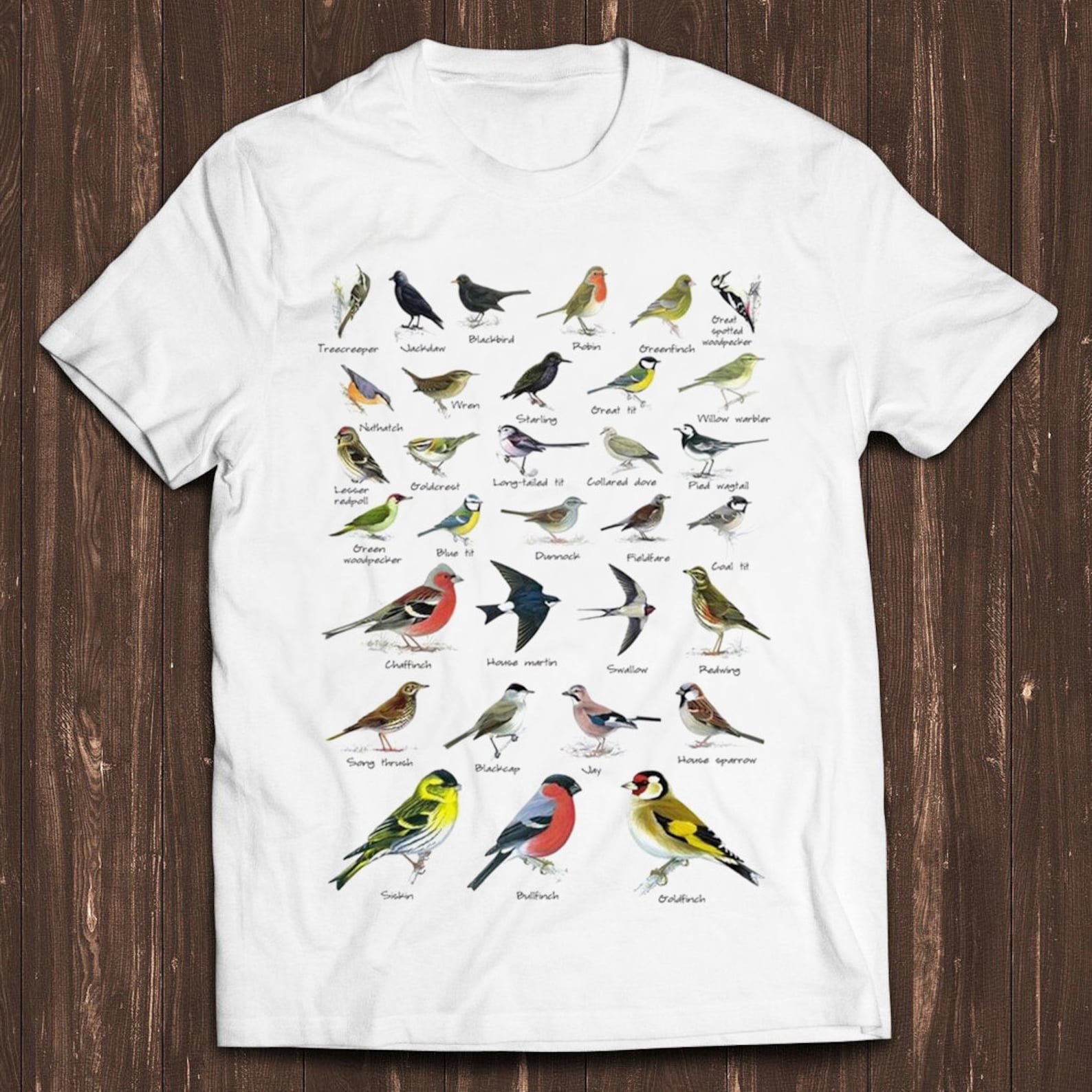 British Garden Birds Funny Meme Gift Funny Unisex Gamer Cult Movie Music T Shirt C347 XL