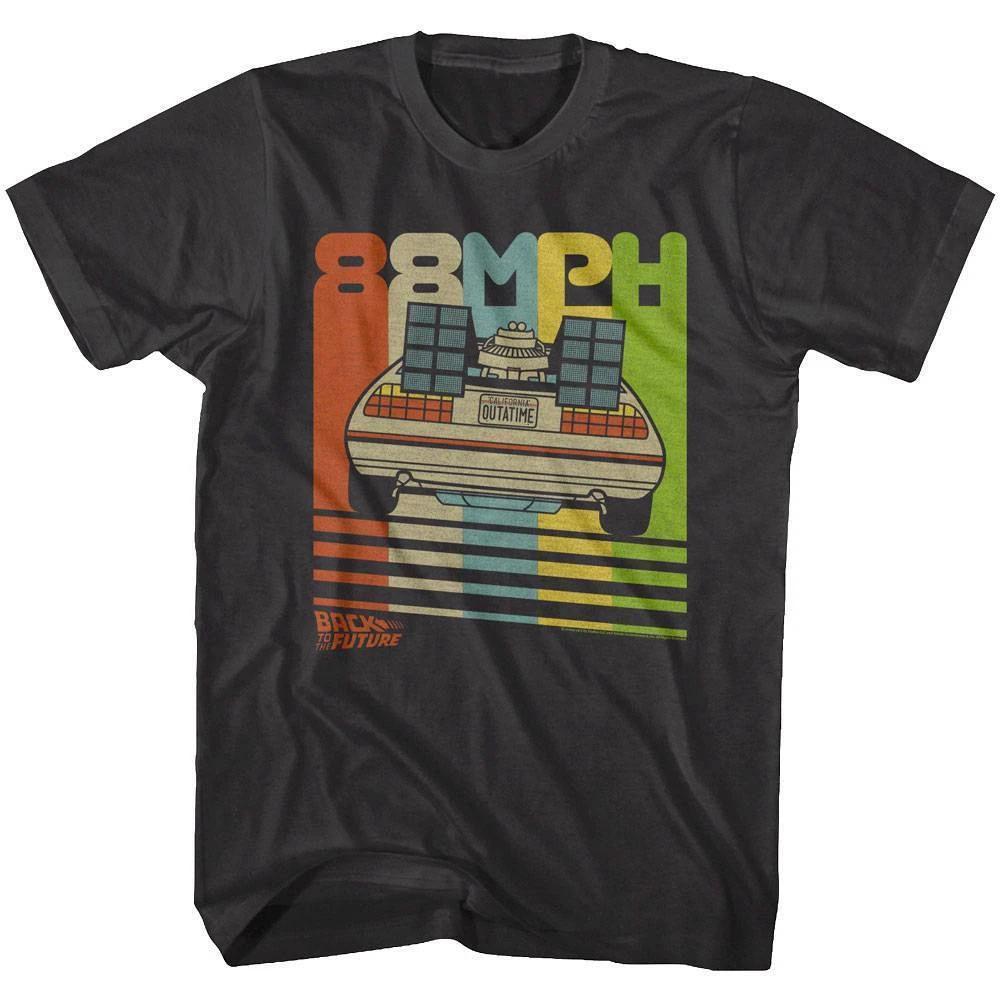 Back to The Future Retro DeLorean 88 mph Men s T Shirt Time Machine DMC Car XL