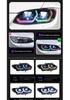 BMW 3 Series E92 E93 M3 RGB Headlight Assembly with Colorful Daytime Running Lights and Turn Signals (2005-2010).
