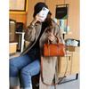New Women's Bag Fashionable Large-capacity Leather Messenger Handbag