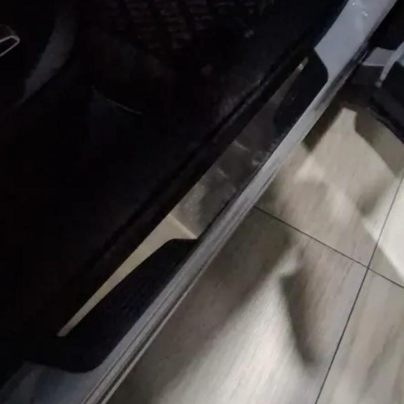 For Nissan Frontier Pro 4x 2017 2018  -2025 Door Sill Pedal Cover Trim Scuff Plate Protector Sticker Car Styling Accessories