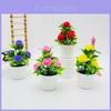 Rose Blossom Foam Flower Potted Plant For Wedding Decor And Indoor Arrangement