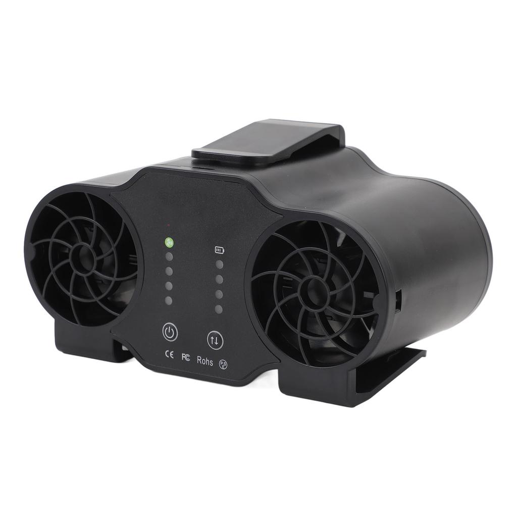 Portable Waist Clip Fan Super Strong Airflow 4 Speed Personal Wearable Fan USB Rechargeable Hanging Neck Fan Forward