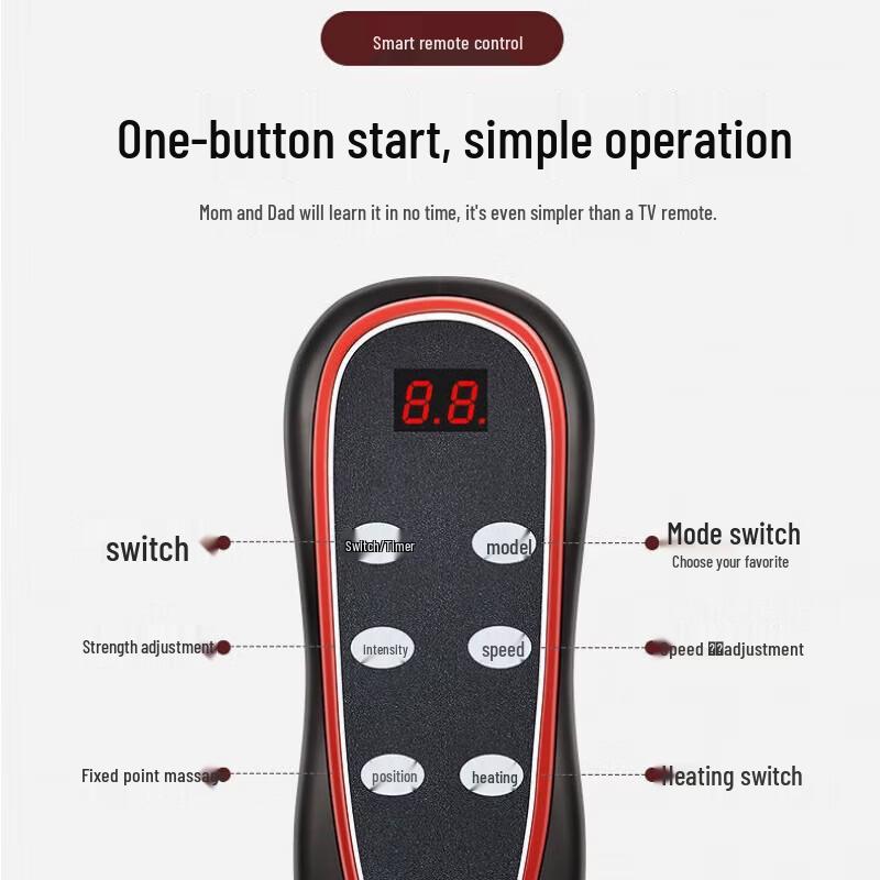 AUX Full Body Airbag & Heat Massage Cushion CN plug (adapter included)