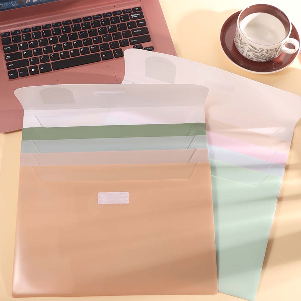 5 Layers Portable Documents Bag Large Capacity Plastic File Organizer Book