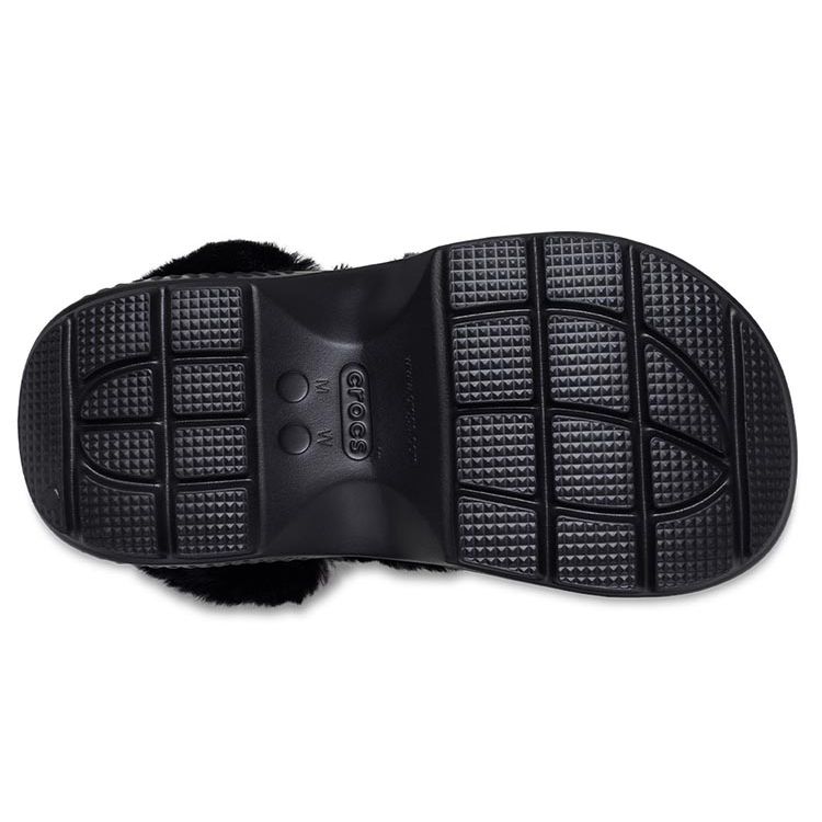 Crocs Eva Snowhouse Fuzzy Clogs Damen Schuhe Schwarz 208938-001