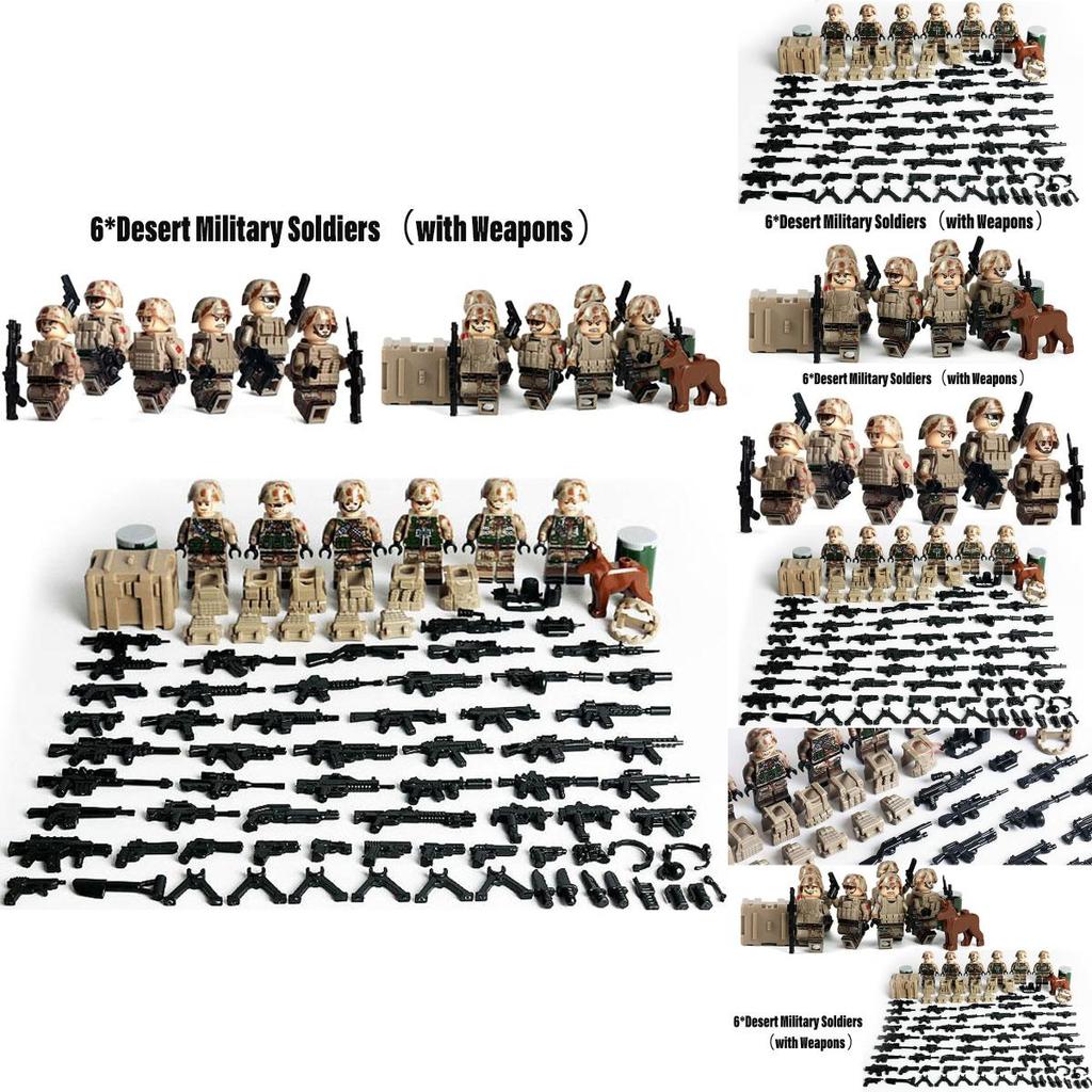 Land Tiger Desert Surveillance Building Blocks Small Particle Plastic Toy For Children