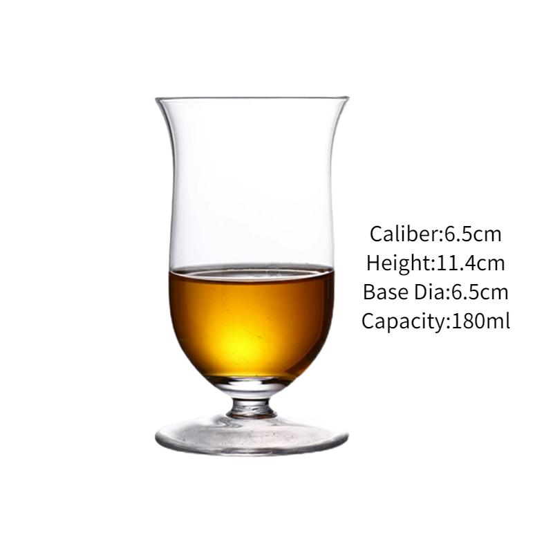 Tulip Tasting Cup  Whisky Glass Grape Specific  Wine Tasting Glass Sommelier Single Malt Clear Whiskey Cup 180ml