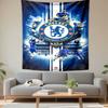 Tapestry Chelsea FC Crest Blue Stamford Bridge Legends Football Club Wall Art for Blues Fan Room Decor