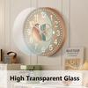 Light Luxury Art Wall Clock Circular Quartz Clock For Bedroom Living Room Study Fashionable Simple Modern Decoration