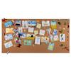 Self-Adhesive Magnetic Cork Wall Board for Photos and Messages