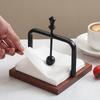 Wooden Napkin Holder Metal Arm Coffee Shop Western Restaurant Napkin Holder Hotel Tissue Box Homestay Desktop Tissue Holders