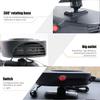 12V Car Heater Demister Two Gear Adjustment Air Outlet Cooling Defroster Rotating Base Low Volume Cars Warmer Vehicle Truck