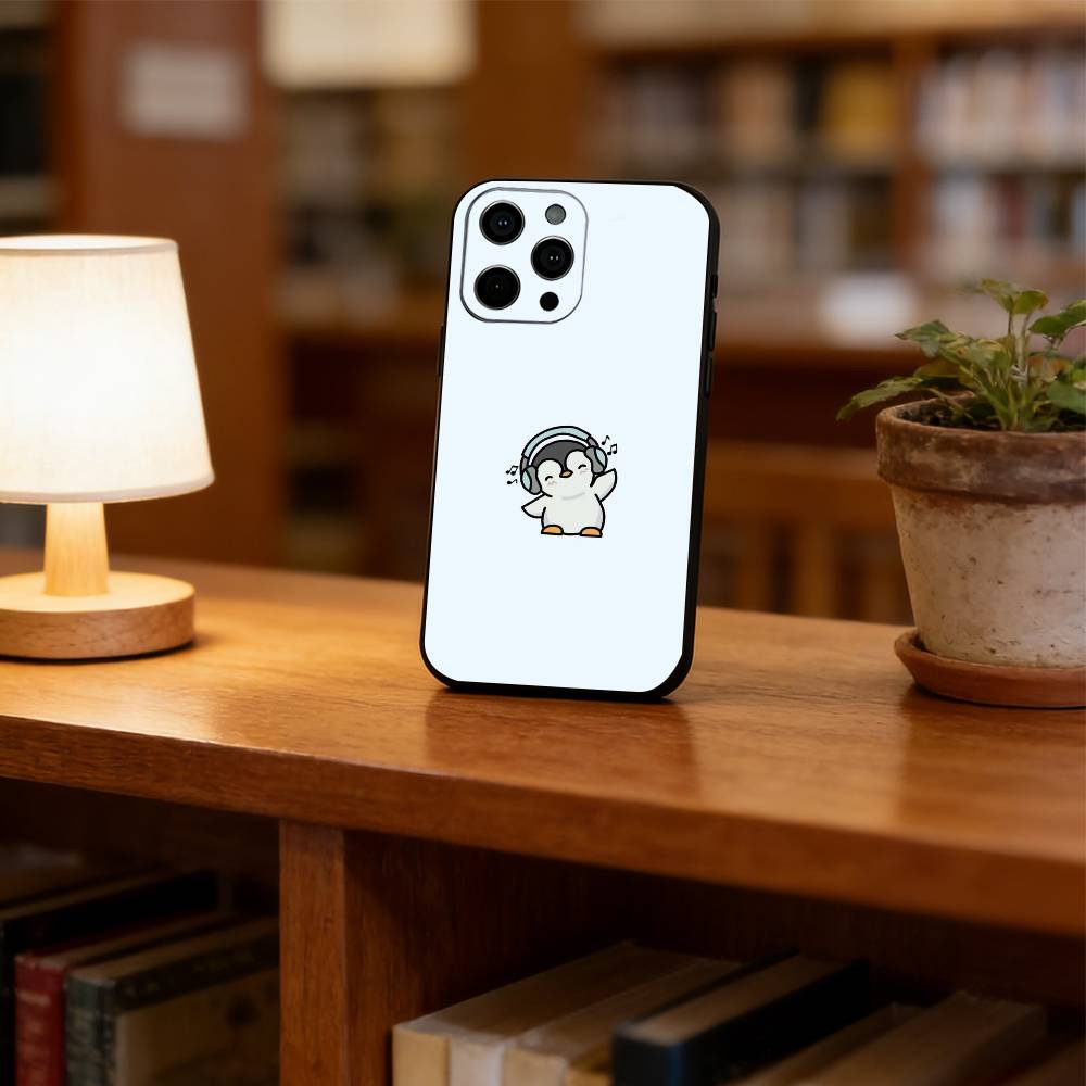 Cute Cartoon Penguin Phone Case Silicone Soft For IPhone 17 16 15 14 13 12 11 X XR Plus Pro Max Plus