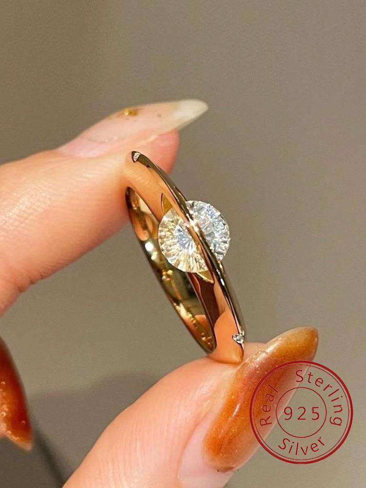 925 Silver Personalized Planet Around Advanced Zircon Ring For Women Wedding Party Daily High Quality Fine Jewelry