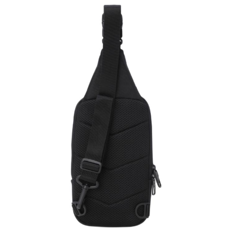 New DESCENTE Nylon Sling Bag Unisex Black SQ323UBG73