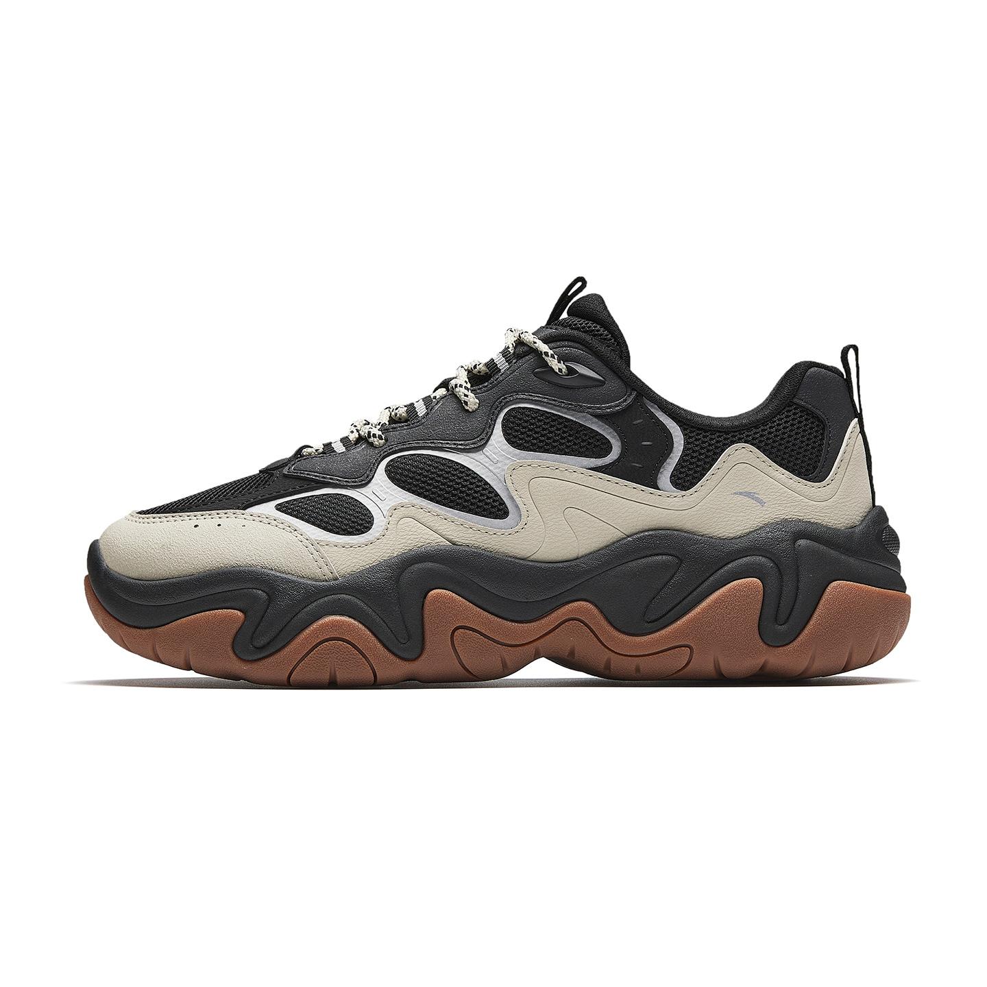 

Anta Flowing Sports Shoes Trendy Shoes Spring 2026 Casual Shoes Men Sneakers Black Gray Silver 112618853-5 44