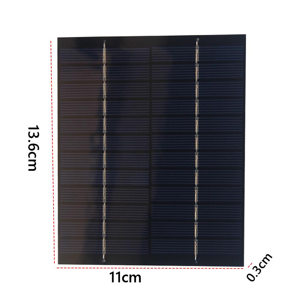 2W 12V Solar Panel Small Power Emergency Panels 110X136MM Outdoor Solar Cell Waterproof Solar Plate for Fans Outdoor Lamp Pump