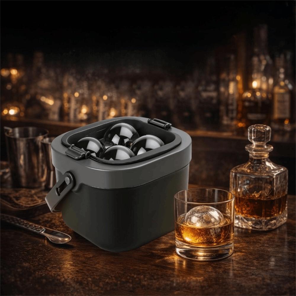 Non-stick Crystal Clear Ice Ball Maker 6CM Ice Cube Mold Bar Clear Ice Sphere Mold  Easy To Demold