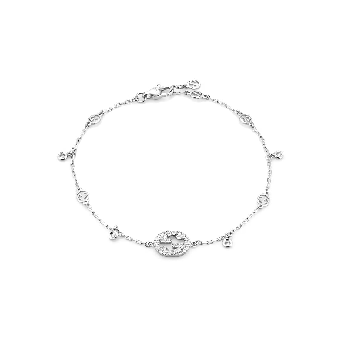 

Gucci Interlocking Double G Pendant Bracelet Women bracelet Silver 729403-J8568-9066 16