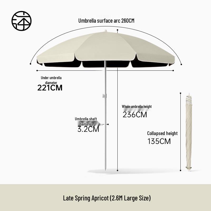 Large Outdoor Sunshade Commercial Stall Umbrella