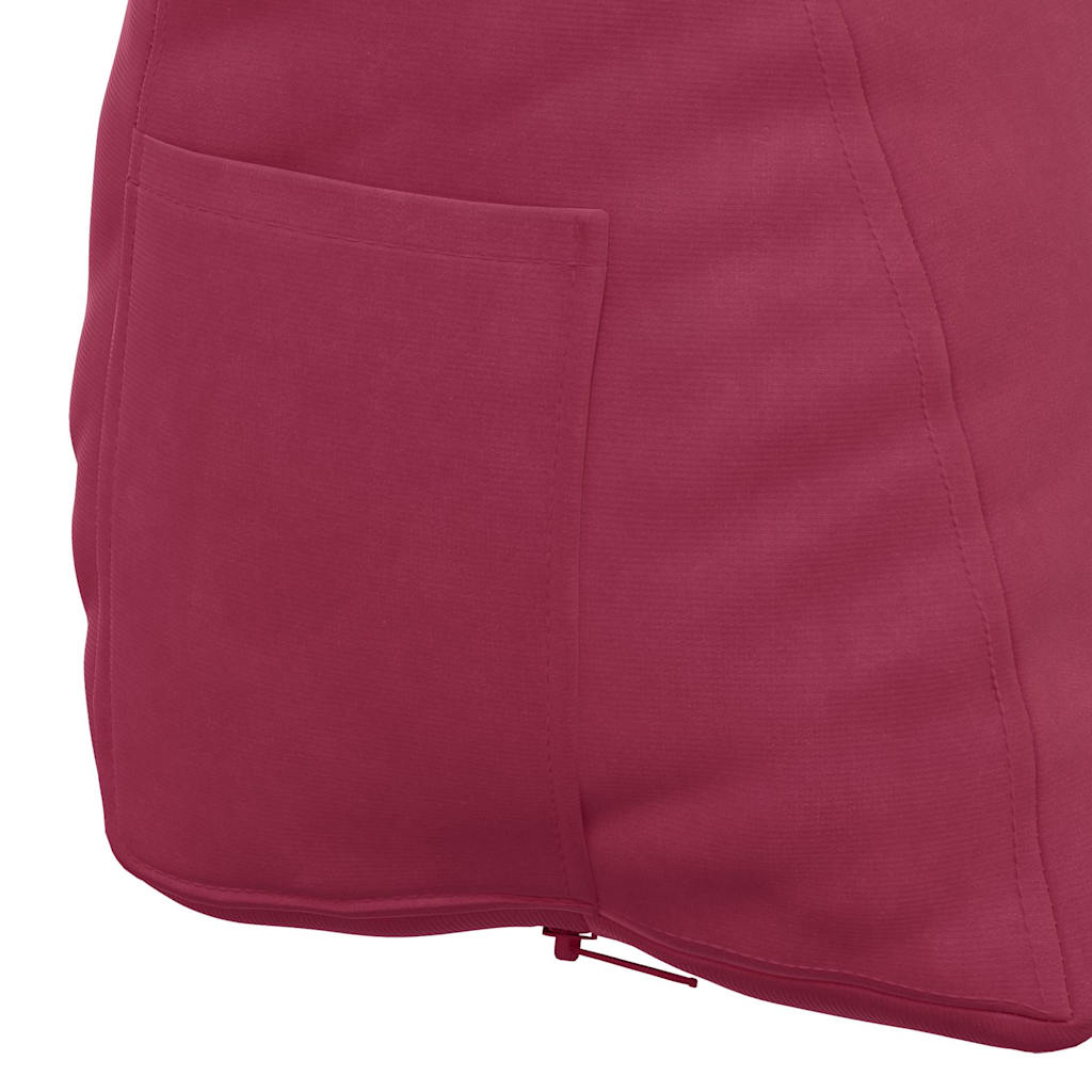 Back Cushion Burgundy Red 45 X 20 X 35 Cm Cord Fabric