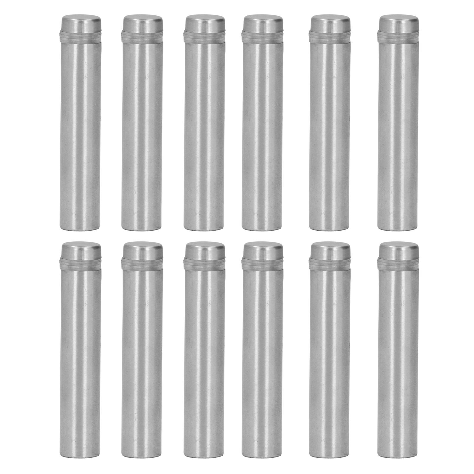 

12PCS Stainless Steel Standoff Screw 12x60MM Sign Holder Mounting Screws with Wall Anchors