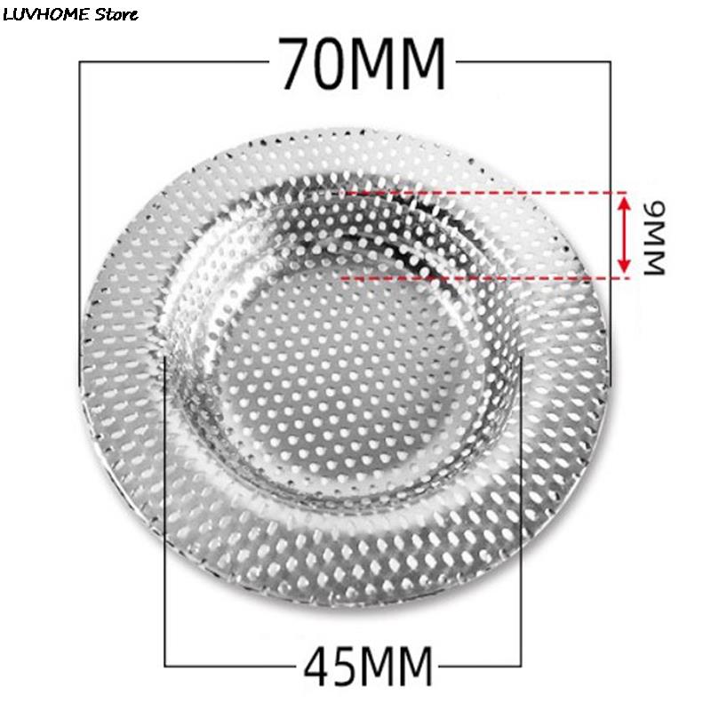 

Kitchen Water Sink Filter Sink Mesh Strainer Kitchen Tool Stainless Steel Bathroom Floor Drain Cover Shower Hair Catche Stopper