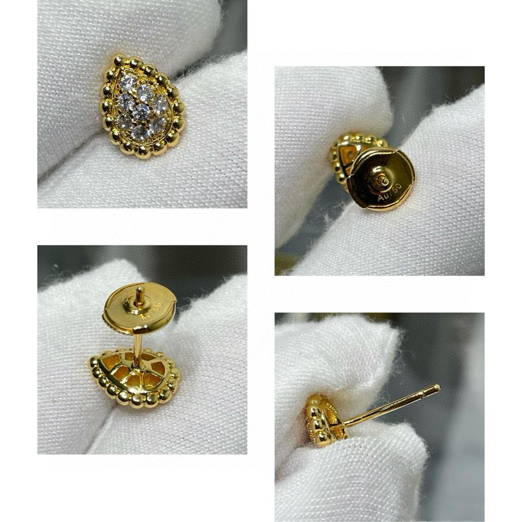 Hot Brand Vintage Earrings for Women Luxury Jewelry Fashion Water Drop Designer Eardrop Pure 925 Sliver Party Stud Earrings