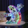 Creative LED Ghost Light Colorful Halloween Party Props Lighted Ghost Figurine  Skull Ornament