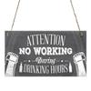 Wear Resistant 12 Styles Great Natural Hanging Wooden Room Sign Plate Wooden Plaque