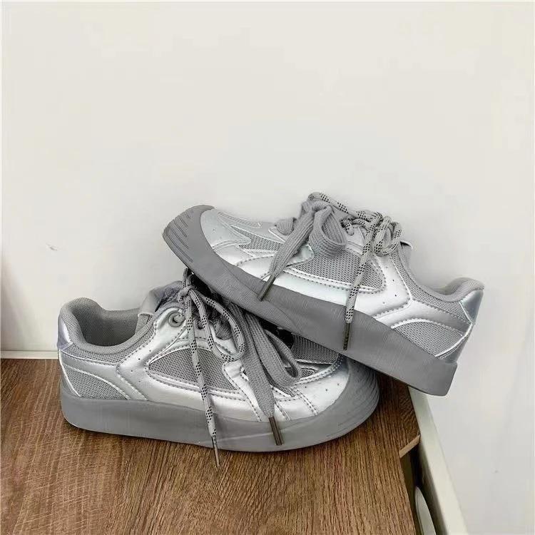 2024 Autumn Casual Women's Solid Color All Comfortable Thick Sole Increase Fashion Women's Shoes