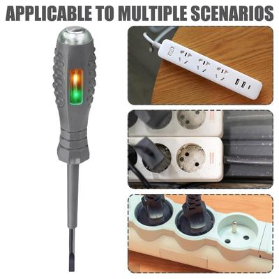 2-in-1 1pc Screwdriver Electricity Detector High Torque Strong Magnetic Voltage Test Pen Screwdriver For Electricity Detection
