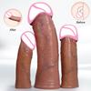 Soft Silicone Cock ring Condom Enlargement Dildo Penis Sleeve Realistic Penis Extender Adult Sex Toys for Men Condom Cock Sleeve