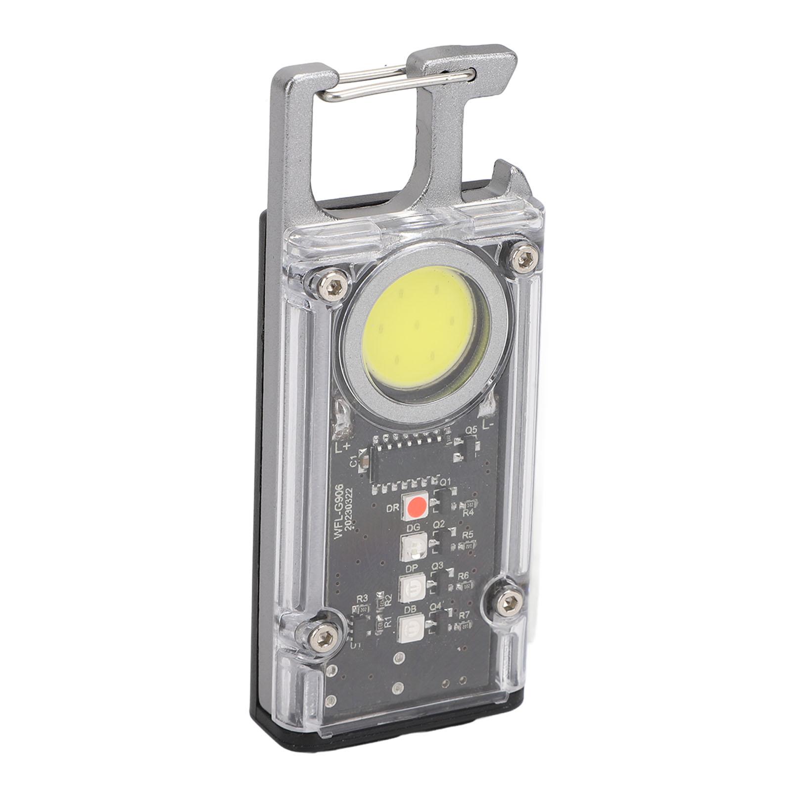 

Маленький брелок-фонарик Высокая яркость Водонепроницаемый USB брелок-фонарик Открывалка для бутылок Портативный