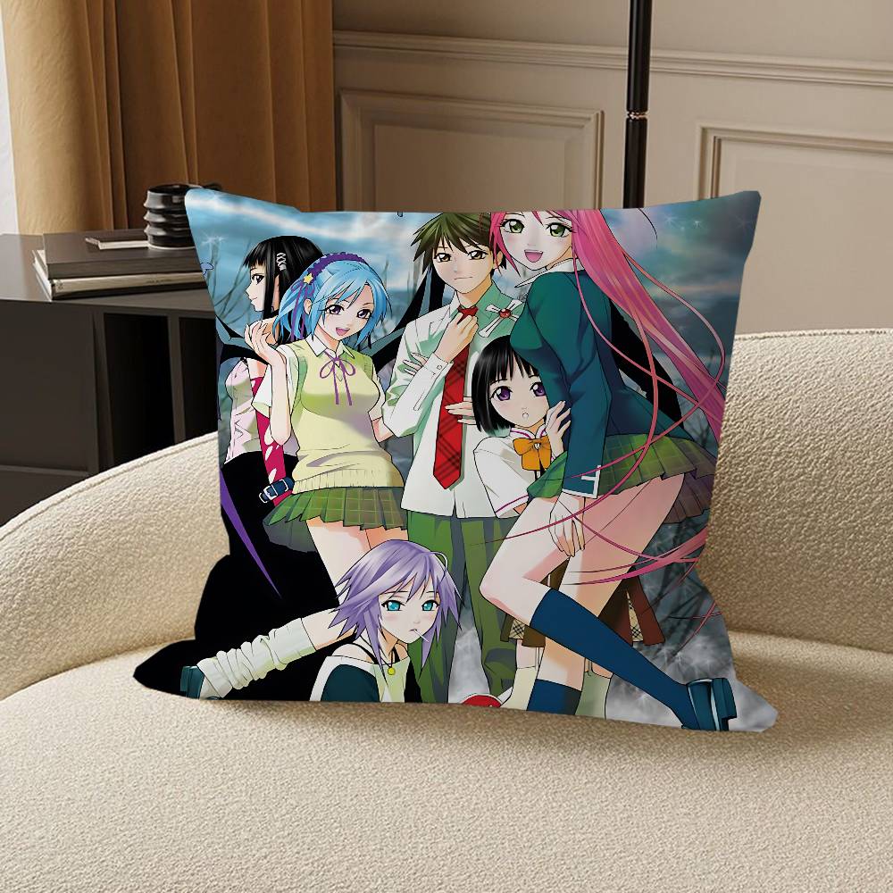Anime R-Rosario Vampire Maple Design Cushion Cover Happy Autumn Harvest Decor Holiday Decorati Pillow Cover