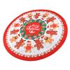 Xmas Tablecloth 60 Inch Round Polyester Anti Fading Tear Resistant Washable Holiday Table Cloth