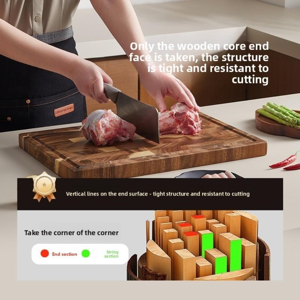 Damp-proof Wooden Chopping Board Solid Wood Vegetable Cutting Board Cutting Board Mats  Cut Meat