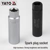 Yiertuo Magnetic 12-Point Thin-Walled Chrome-Molybdenum Steel Spark Plug Socket 3/8" Wrench