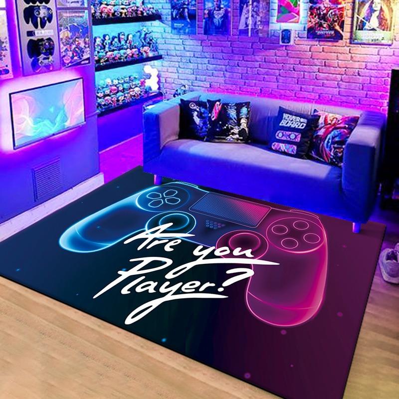 3D Game Console Controller Carpet for Living Room Children's Bedroom Crawling Mat Non-Slip E-sports Hall Decor Rug Home Doormat