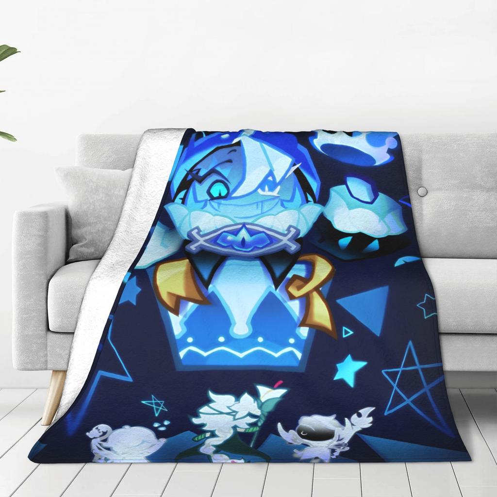Shadow Milk Cookie Run Kingdom Knitted Blankets Wool Throw Blankets Air Conditioning Decoration Ultra-Soft Warm Bedspreads