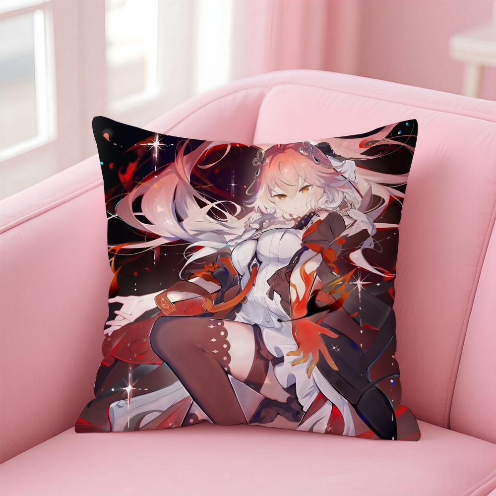 

Lunar Passionate WWuthering Waves CChangli Cushion Cover Pillow Case Soft Friendly Fabric Concealed Zipper 30X30cm