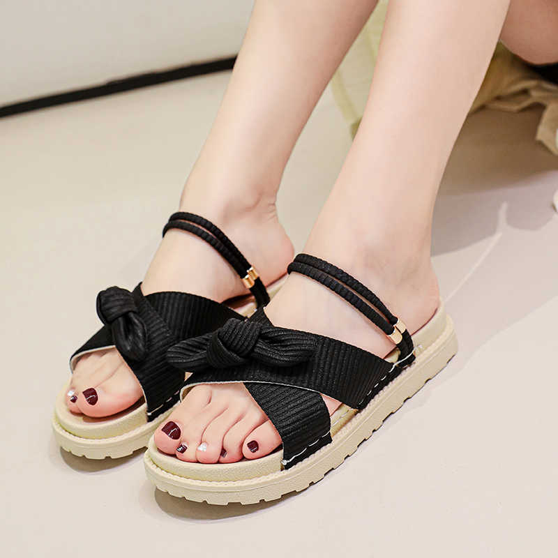 Fashion Strappy Slip Resistant Low Heel Sandals For Women Female Running Sneakers Shoes Genuine Brand Slippers Sport Resale Tenisky