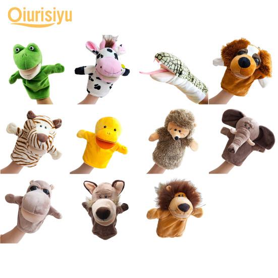 Lovely Duck Puppy Parent-child Interaction Role-Play Toy Plush Puppet Pretend Telling Story Doll Toy Boys Girls Gift