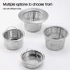 Round Shape Sink Strainer Stainless Steel Floor Waste Filter Net  Kitchen Bathroom Accessories